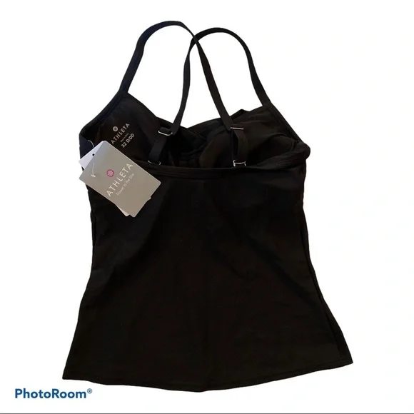 Athleta Twister Tankini Black 34D/DD Medium - Picture 2 of 5